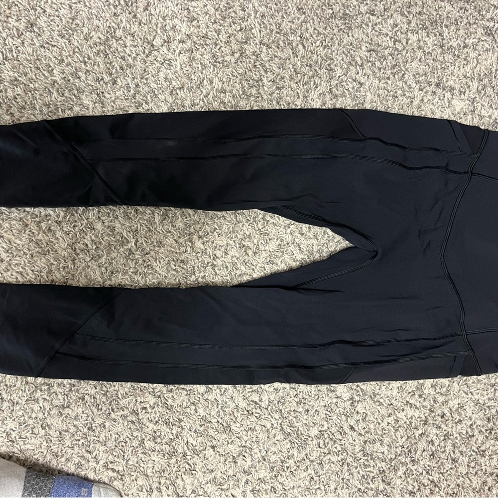 Lululemon Black High Rise Crop 19” Legging with side pockets